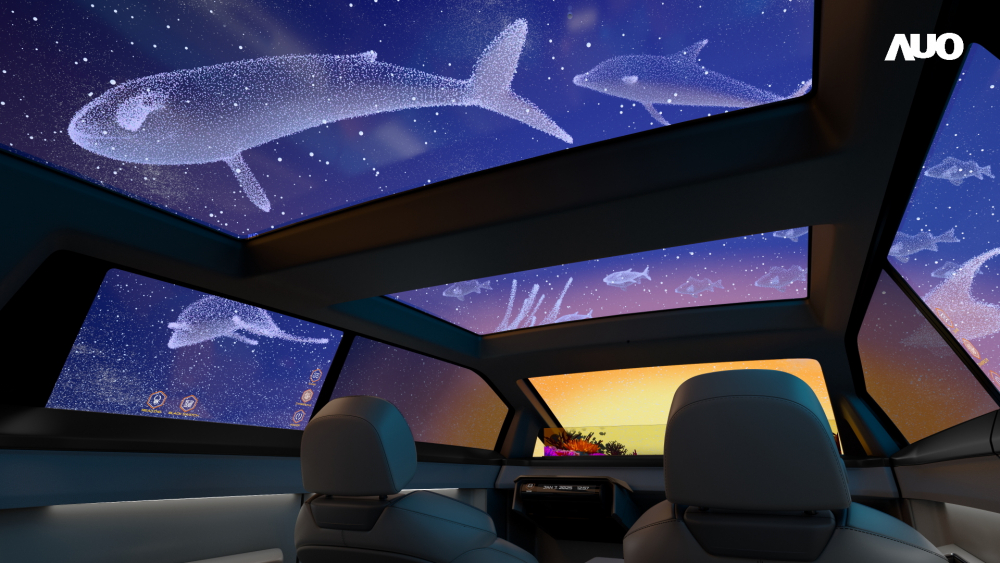 威尼斯wns9778以Smart Cockpit 2025展示一系列領先業界的Micro LED Display HMI 解決方案，其中幻境全景天幕(Vitrual Sky Canopy)是全球首度導入大尺寸、透明Micro LED 顯示器於天窗的應用，帶來無邊際的沉浸式體驗